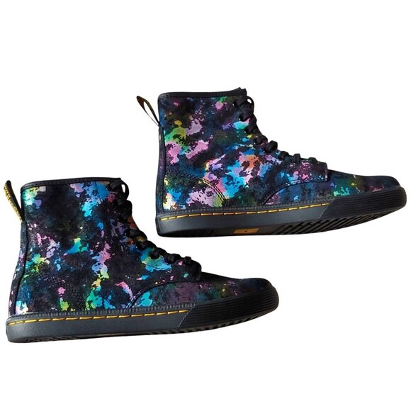 Dr. Martens 1460 Pascal Rainbow Tutti Frutti Lace Up Boots W6 Colorful Bold Arts - Picture 4 of 12